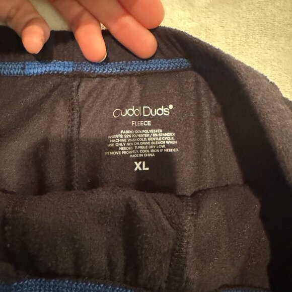 CuddlDuds Fleece Under Layer Black Set Top Bottom Boys XL - Picture 9 of 11